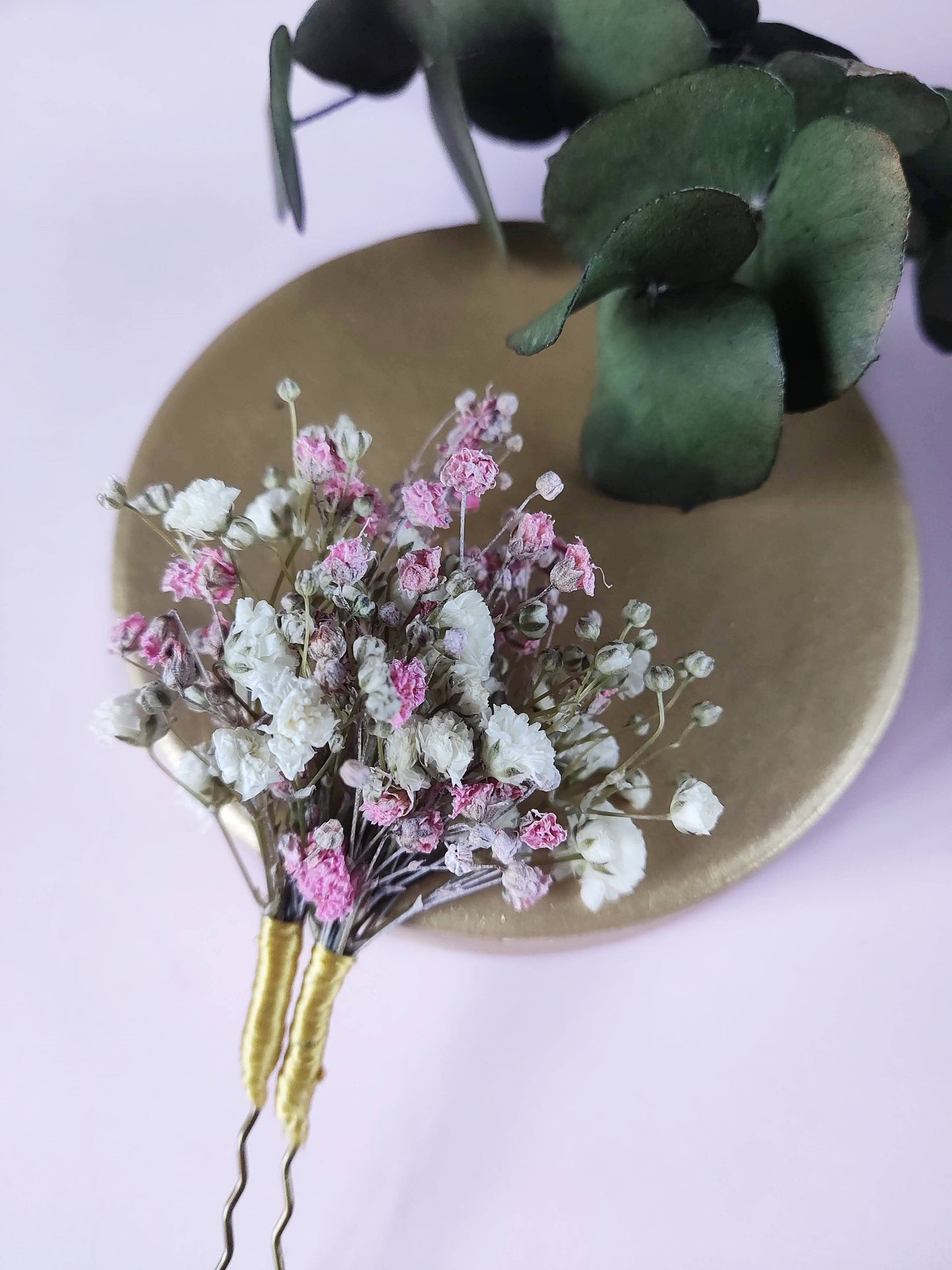 Horquillas con Paniculata Preservada en 2 Colores - 3 uds