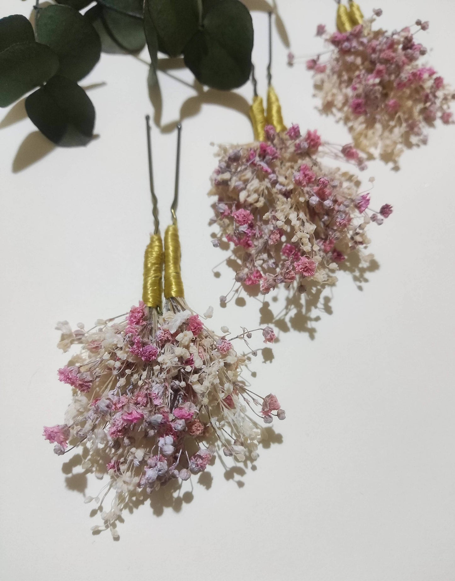 Horquillas con Paniculata Preservada en 2 Colores - 3 uds