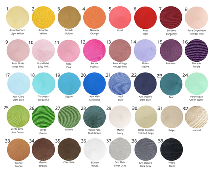 Carta de colores de los bolsos